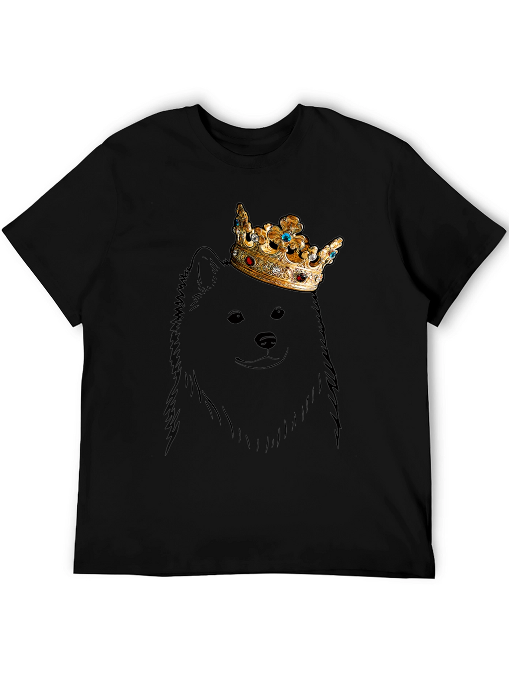 Dog King T-Shirt - Graphic Tee - Crown
