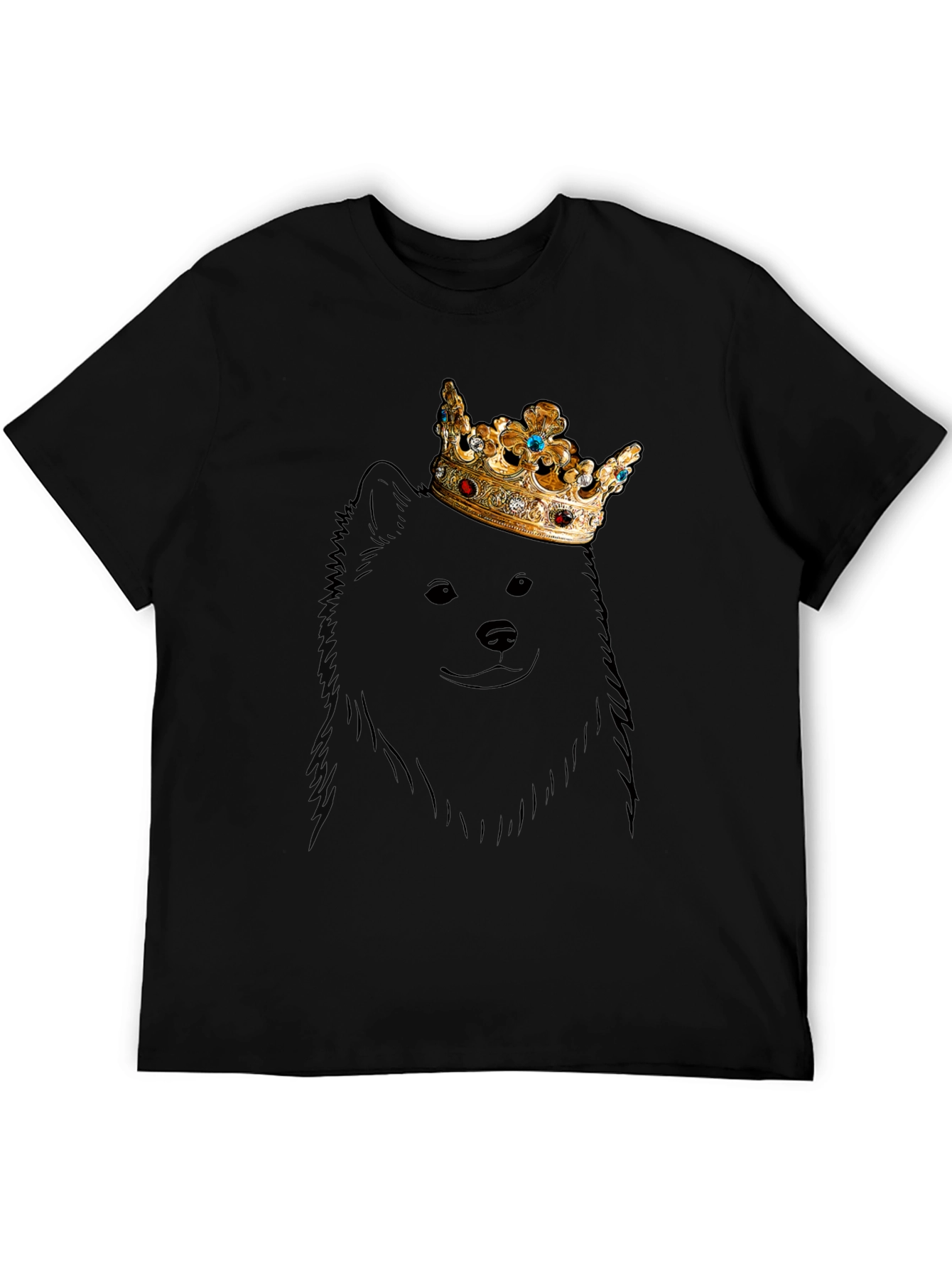 Dog King T-Shirt - Graphic Tee - Crown