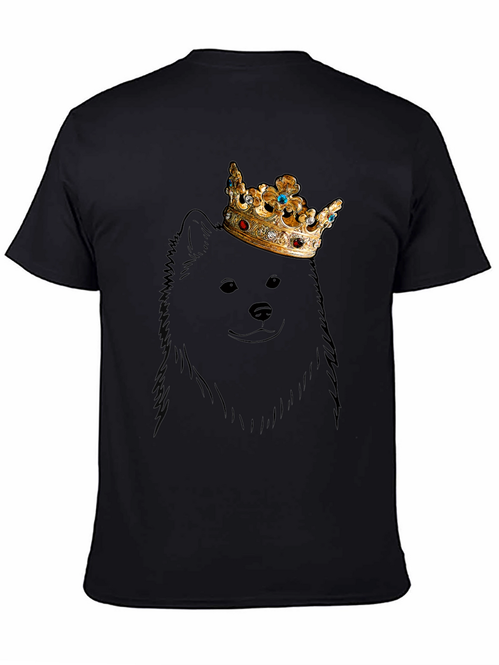 Dog King T-Shirt - Graphic Tee - Crown