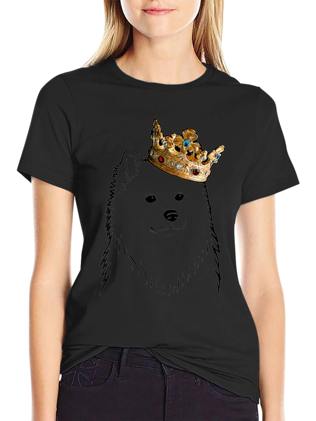 Dog King T-Shirt - Graphic Tee - Crown