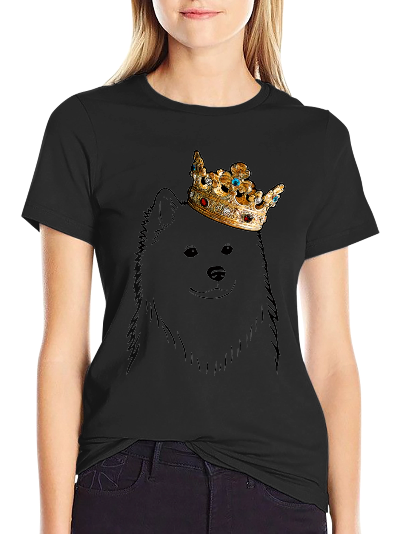 Dog King T-Shirt - Graphic Tee - Crown