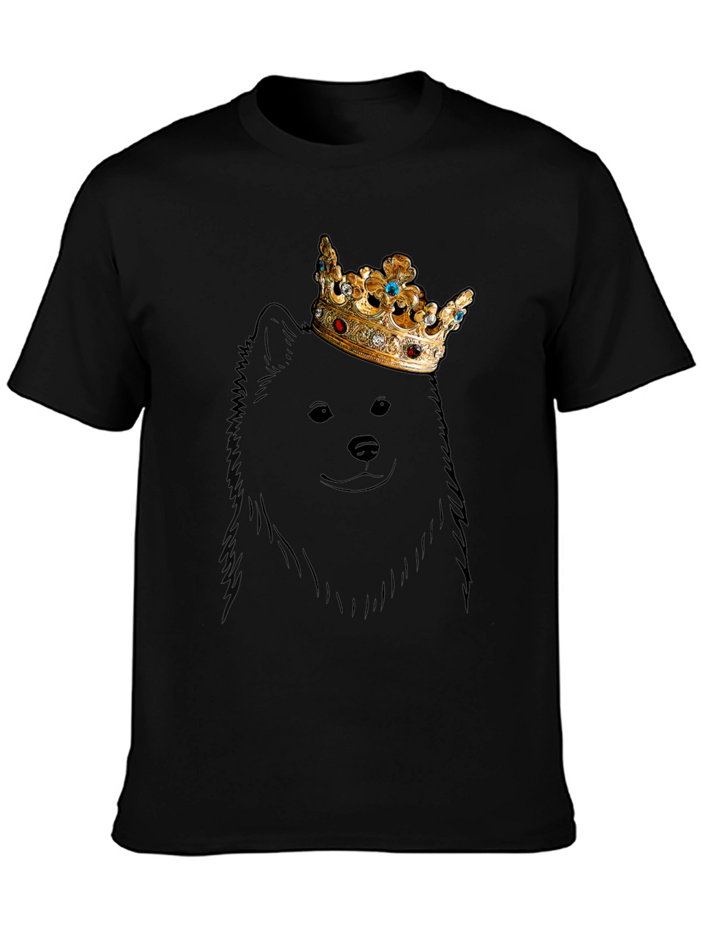 Dog King T-Shirt - Graphic Tee - Crown