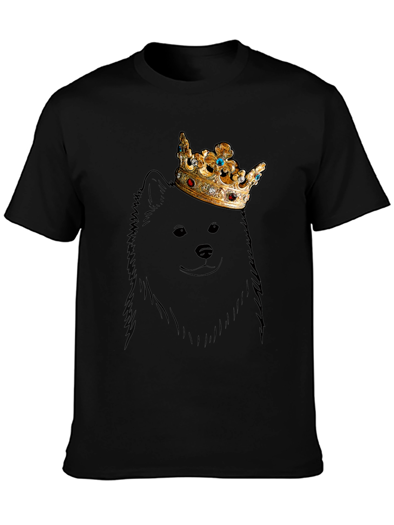Dog King T-Shirt - Graphic Tee - Crown