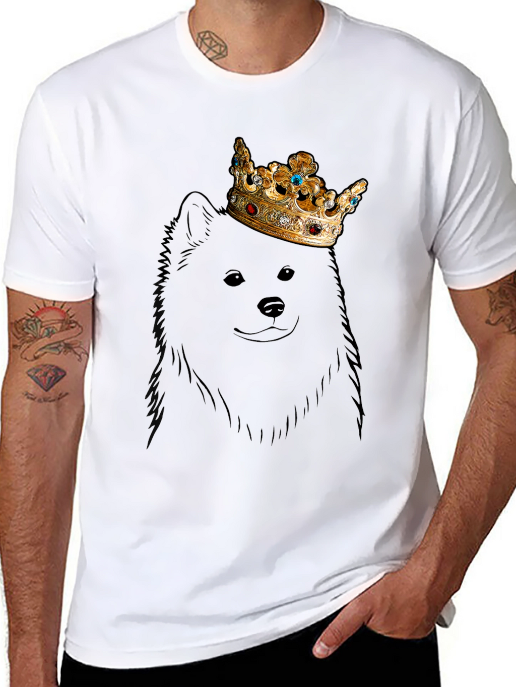 Dog King T-Shirt - Graphic Tee - Crown