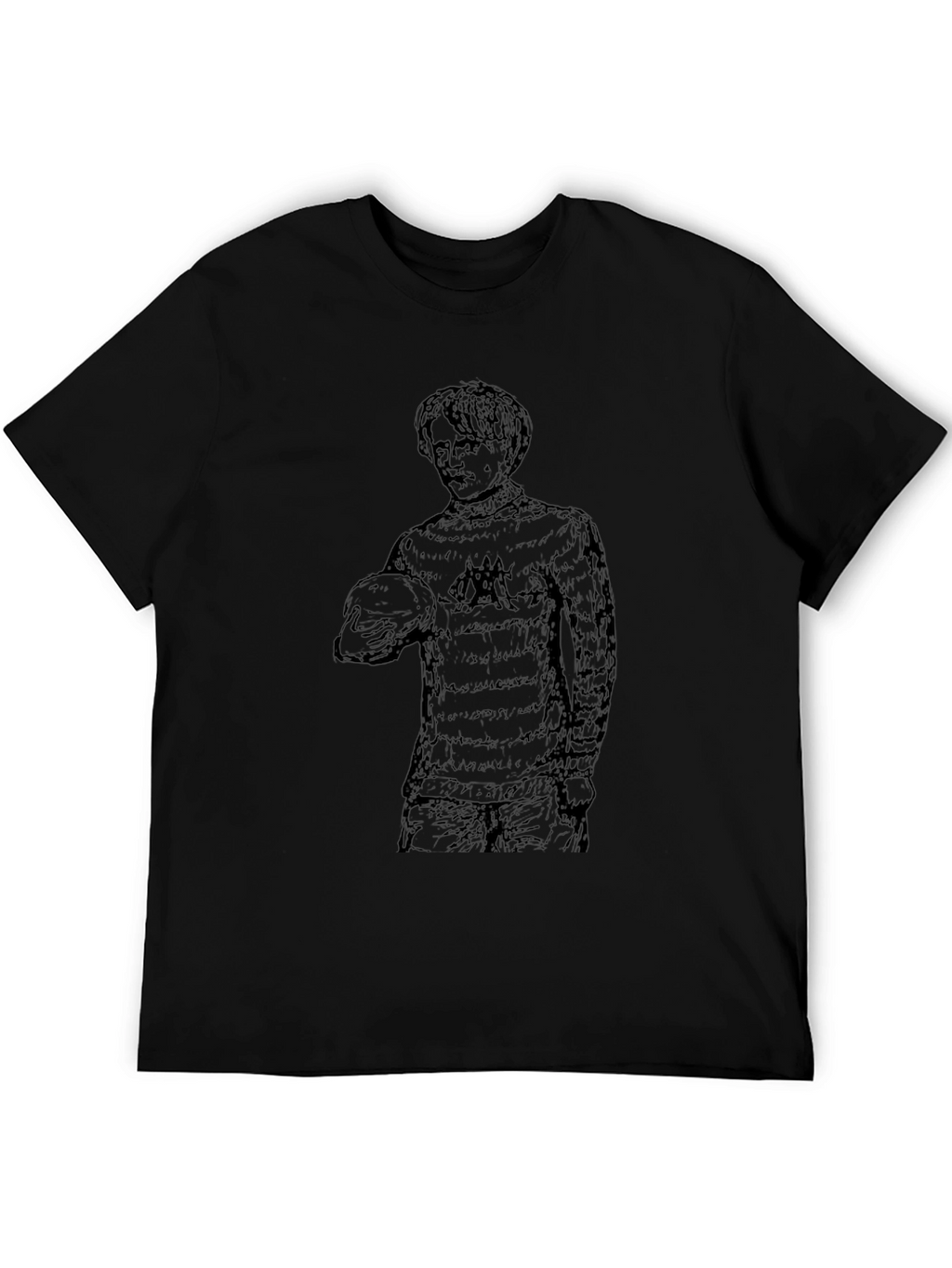 Graphic Print Black T-Shirt