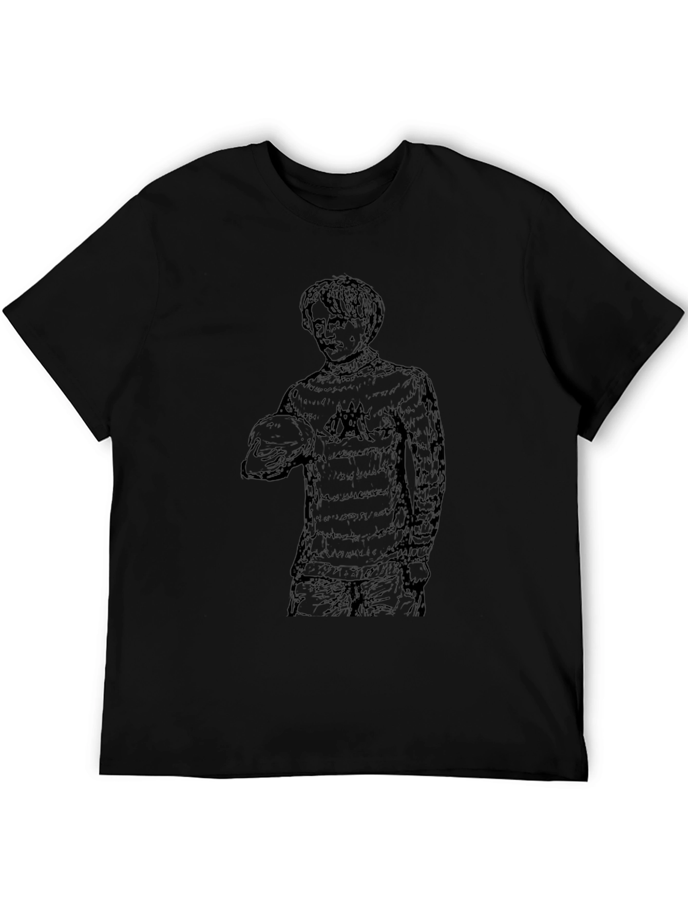 Graphic Print Black T-Shirt