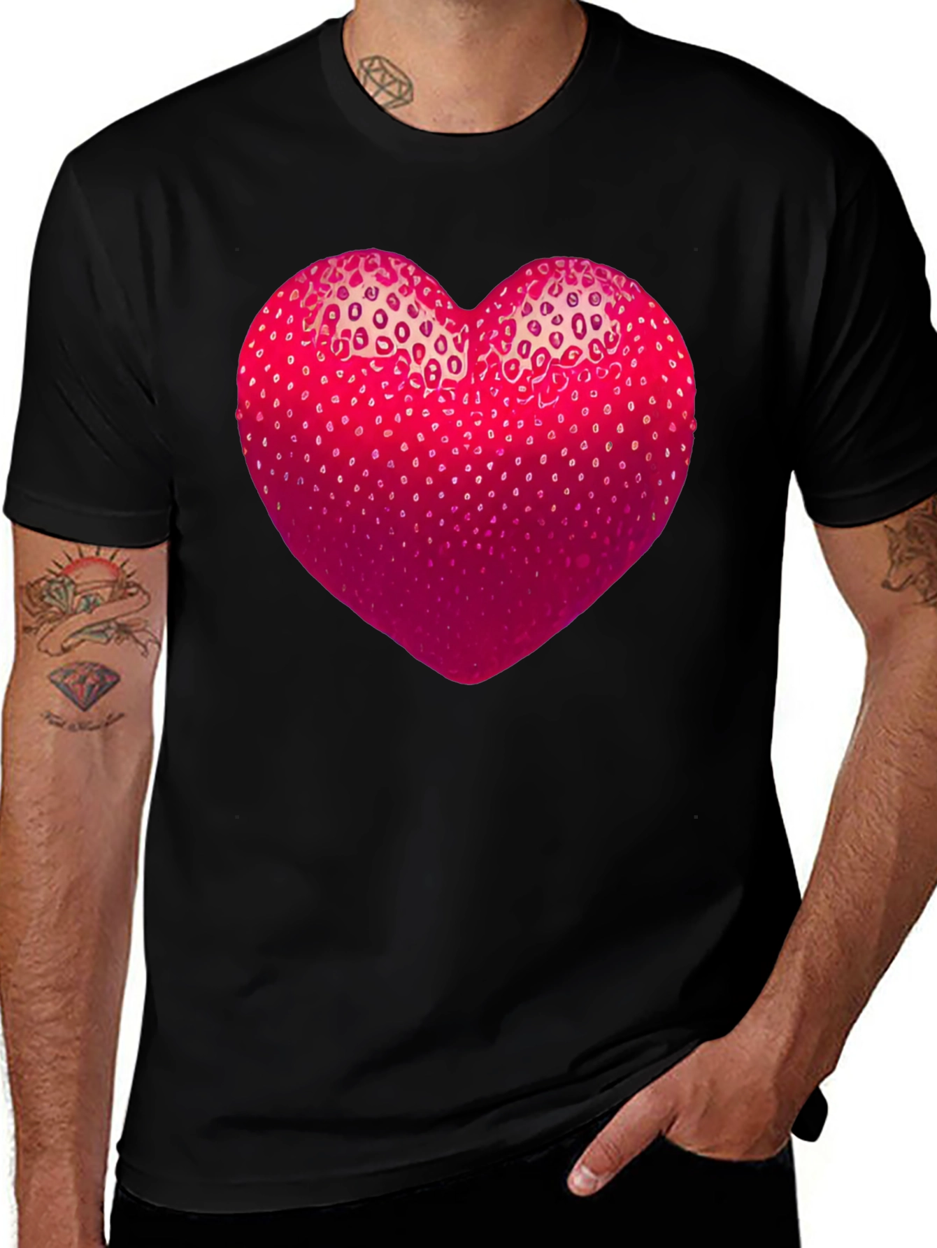 Strawberry Heart Graphic Tee