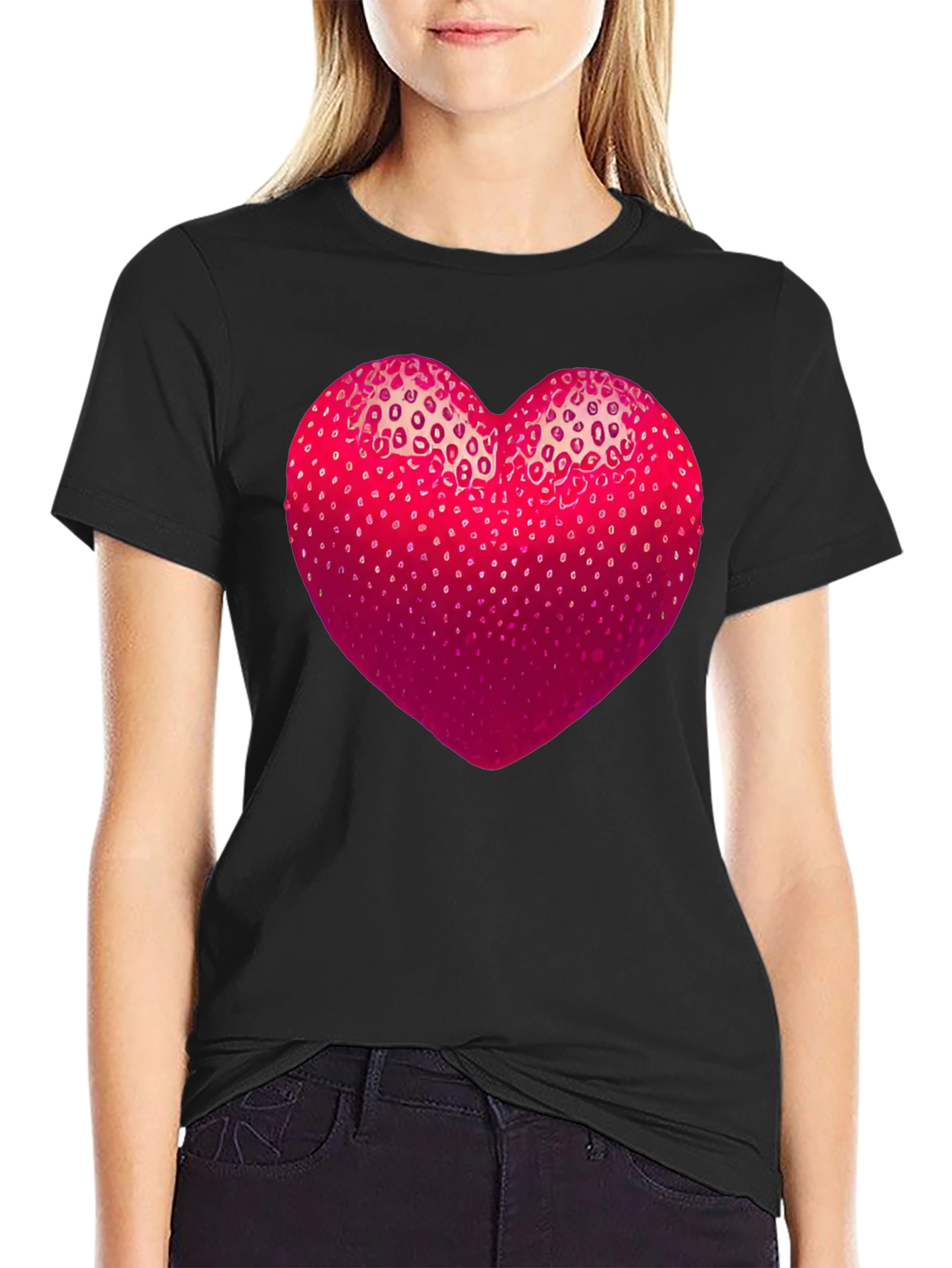 Strawberry Heart Graphic Tee