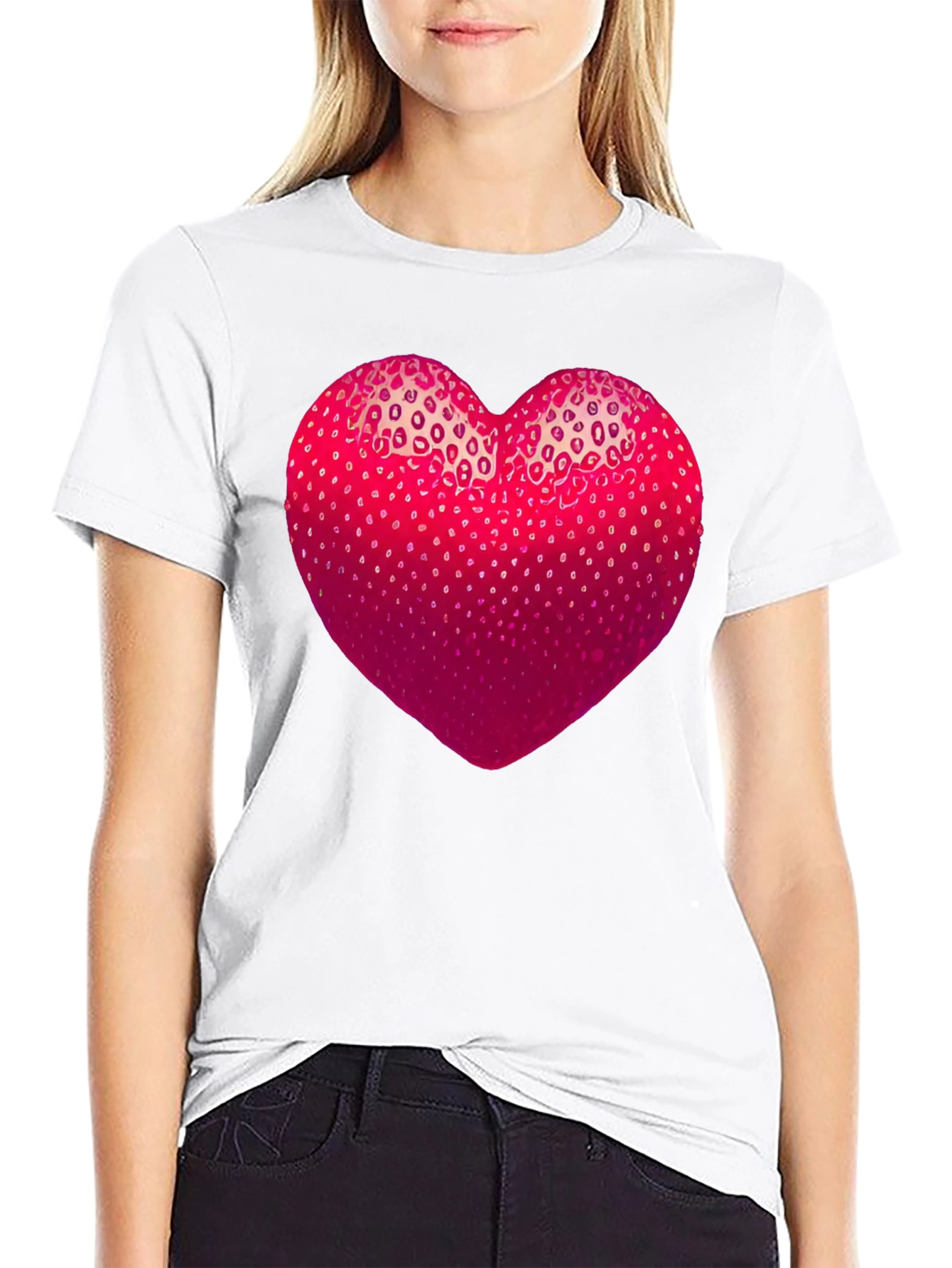 Strawberry Heart Graphic Tee