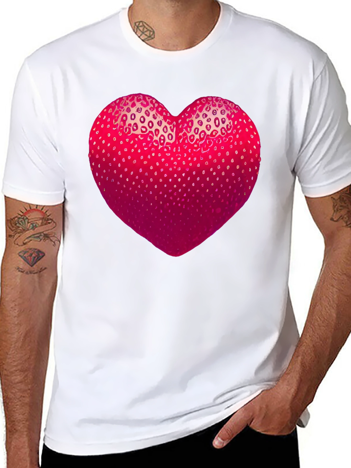 Strawberry Heart Graphic Tee