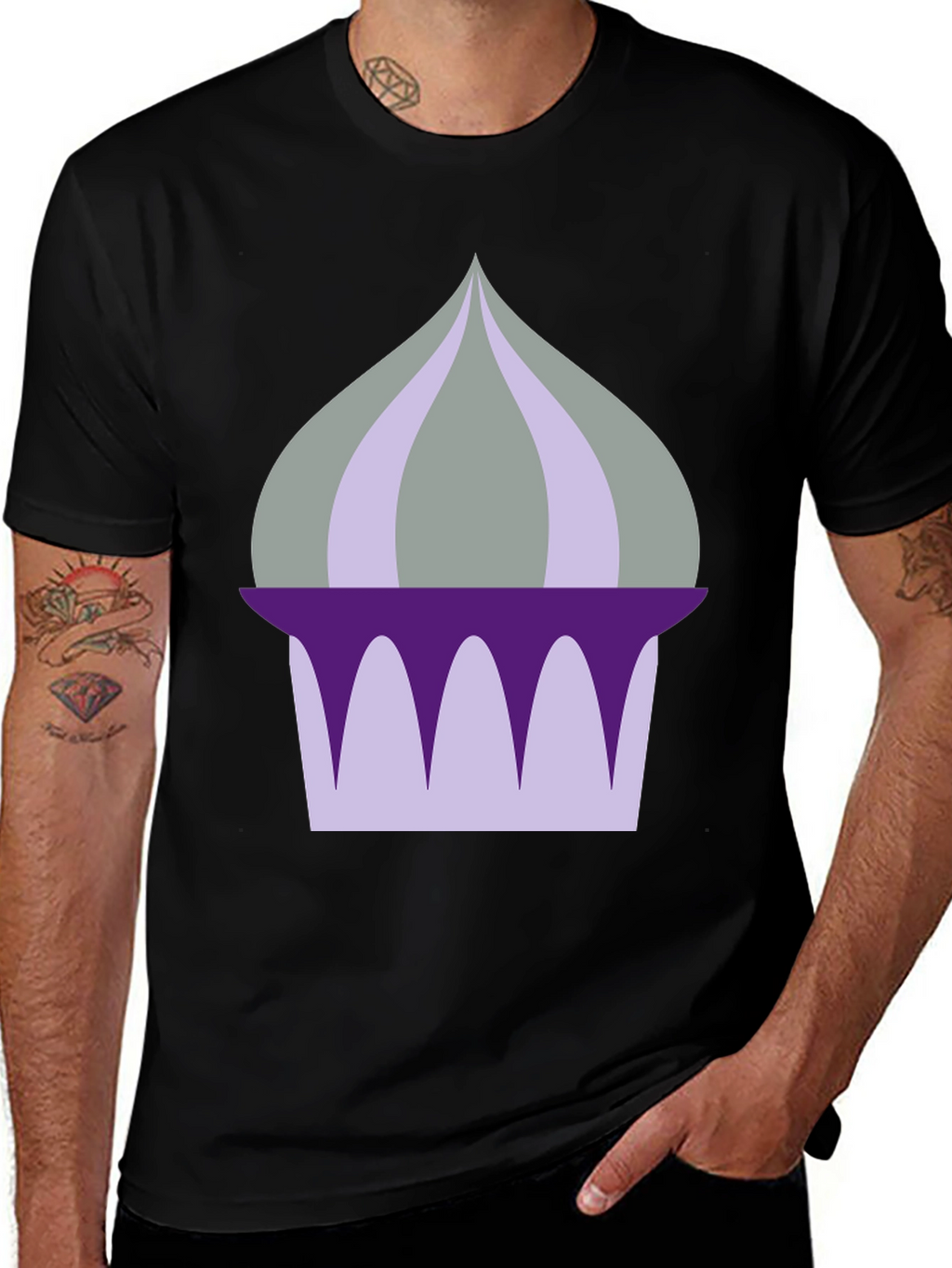 Whimsical Purple Dome Graphic Tee