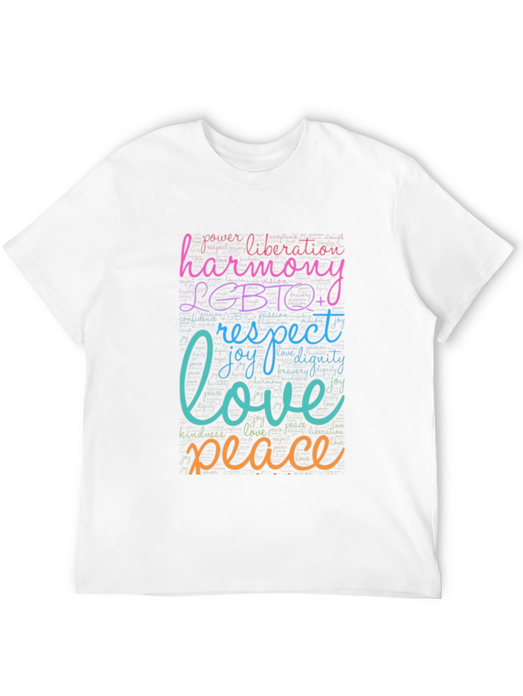 LGBTQ+ Harmony Love Peace Graphic T-Shirt