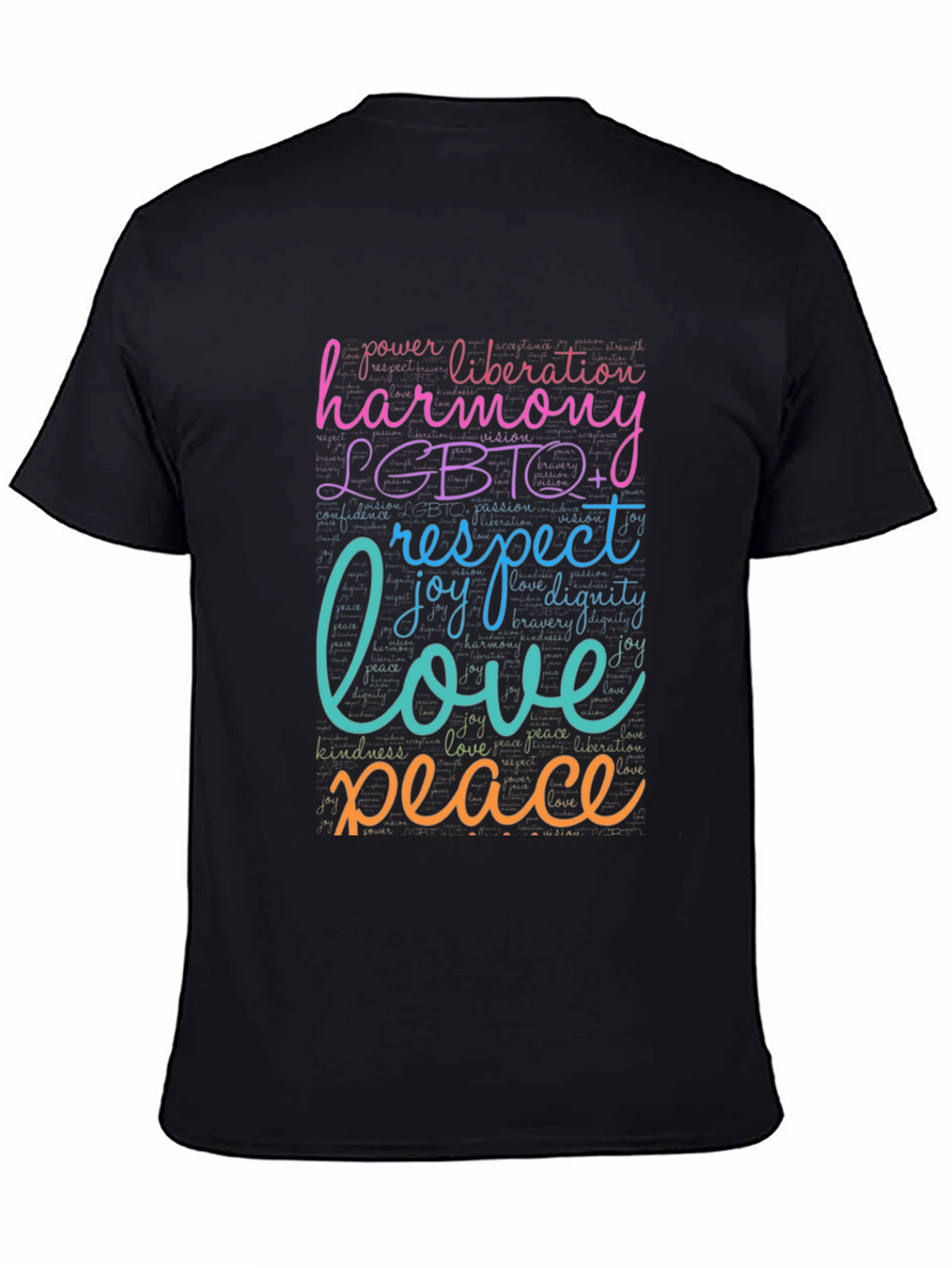 LGBTQ+ Harmony Love Peace Graphic T-Shirt