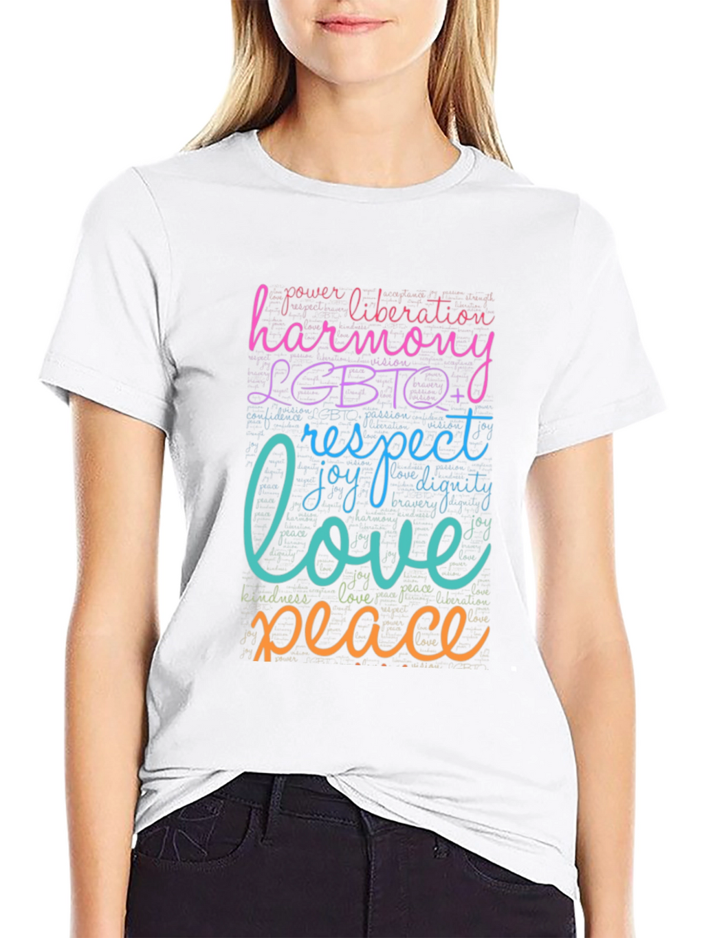 LGBTQ+ Harmony Love Peace Graphic T-Shirt