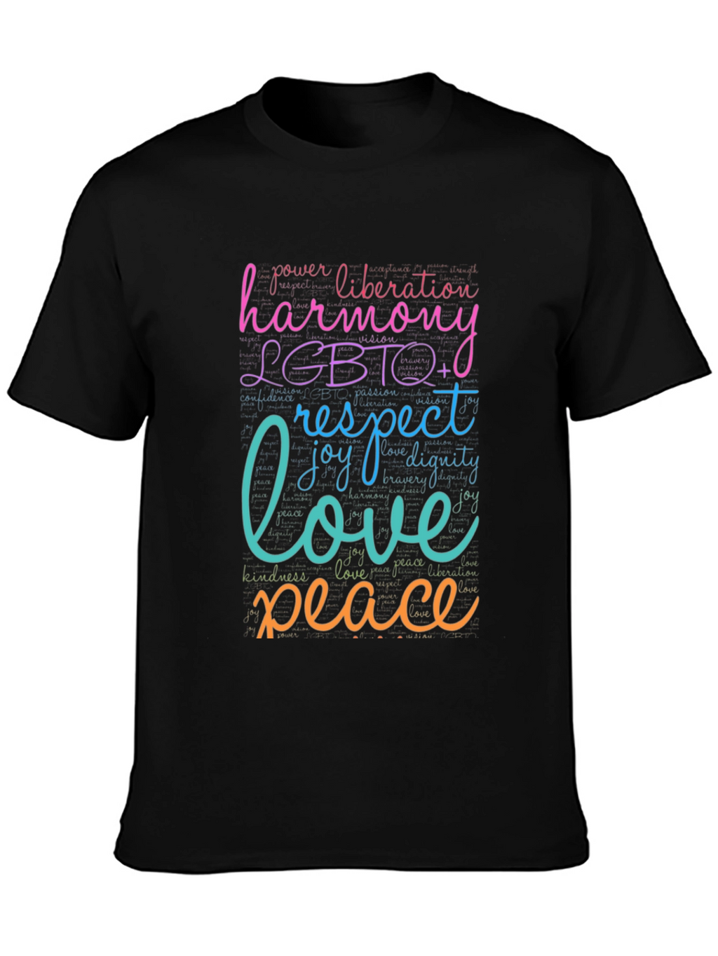 LGBTQ+ Harmony Love Peace Graphic T-Shirt