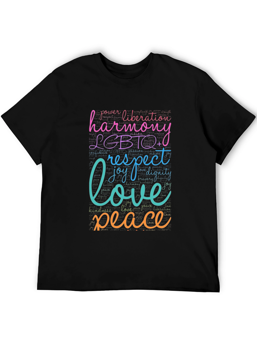 LGBTQ+ Harmony Love Peace Graphic T-Shirt