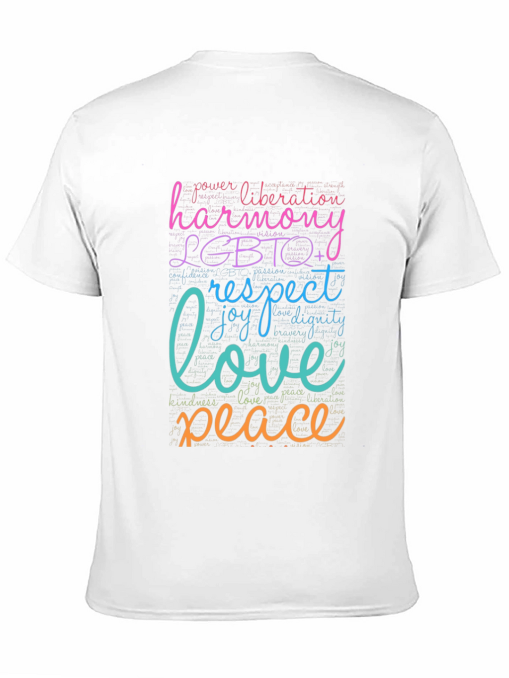 LGBTQ+ Harmony Love Peace Graphic T-Shirt