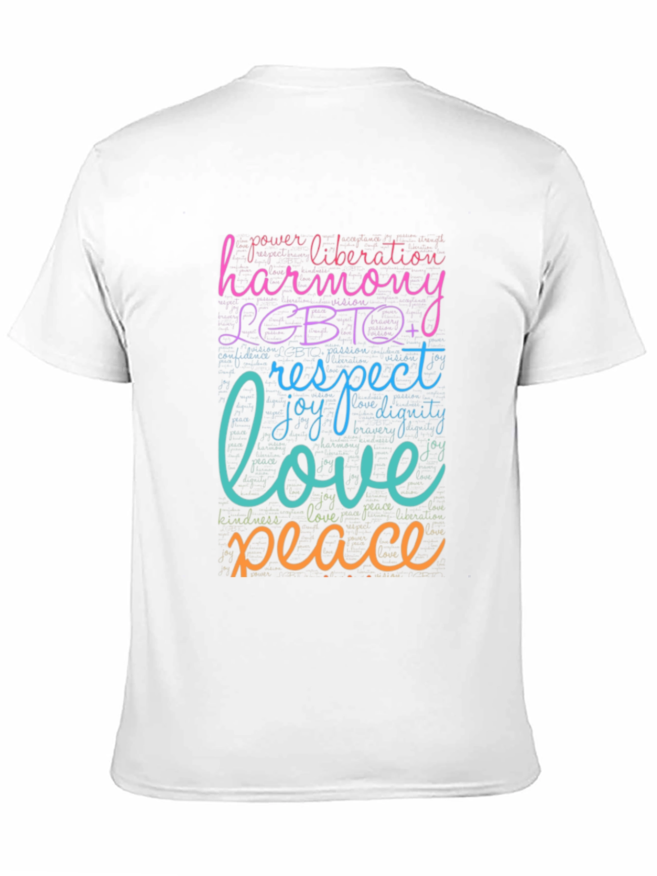 LGBTQ+ Harmony Love Peace Graphic T-Shirt