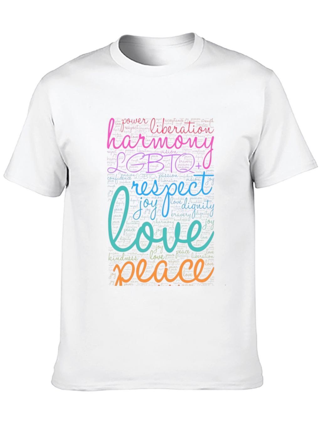 LGBTQ+ Harmony Love Peace Graphic T-Shirt
