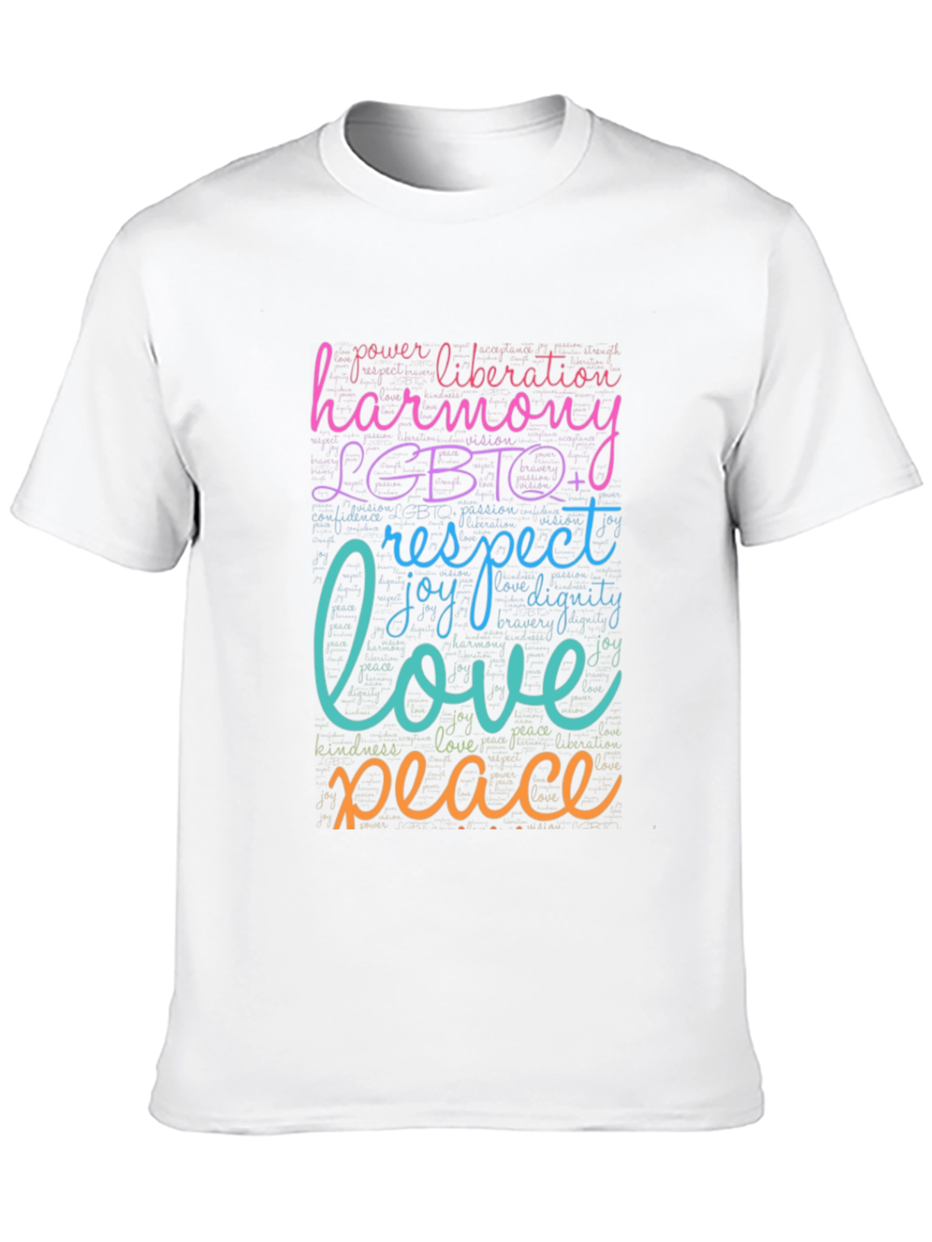 LGBTQ+ Harmony Love Peace Graphic T-Shirt