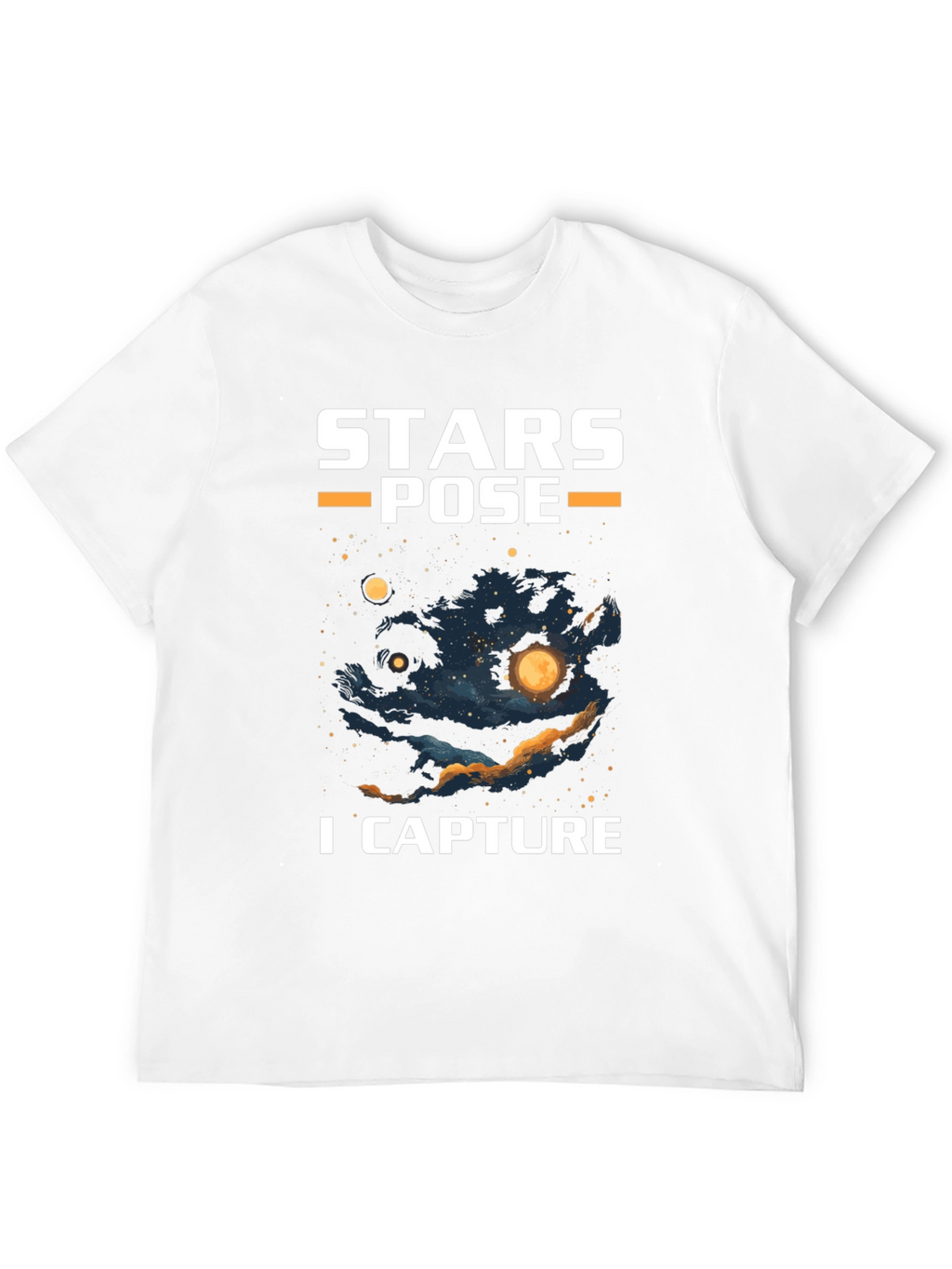 Stars Pose I Capture Graphic T-Shirt - Celestial Design