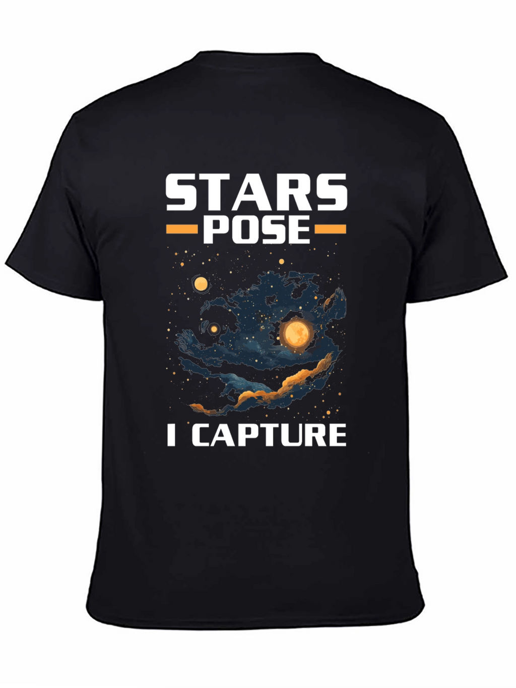 Stars Pose I Capture Graphic T-Shirt - Celestial Design