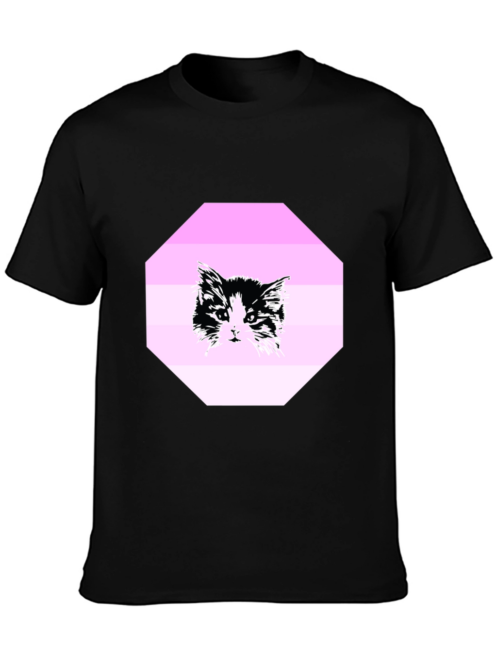 Black Cat Graphic T-Shirt - Unisex Crew Neck Tee