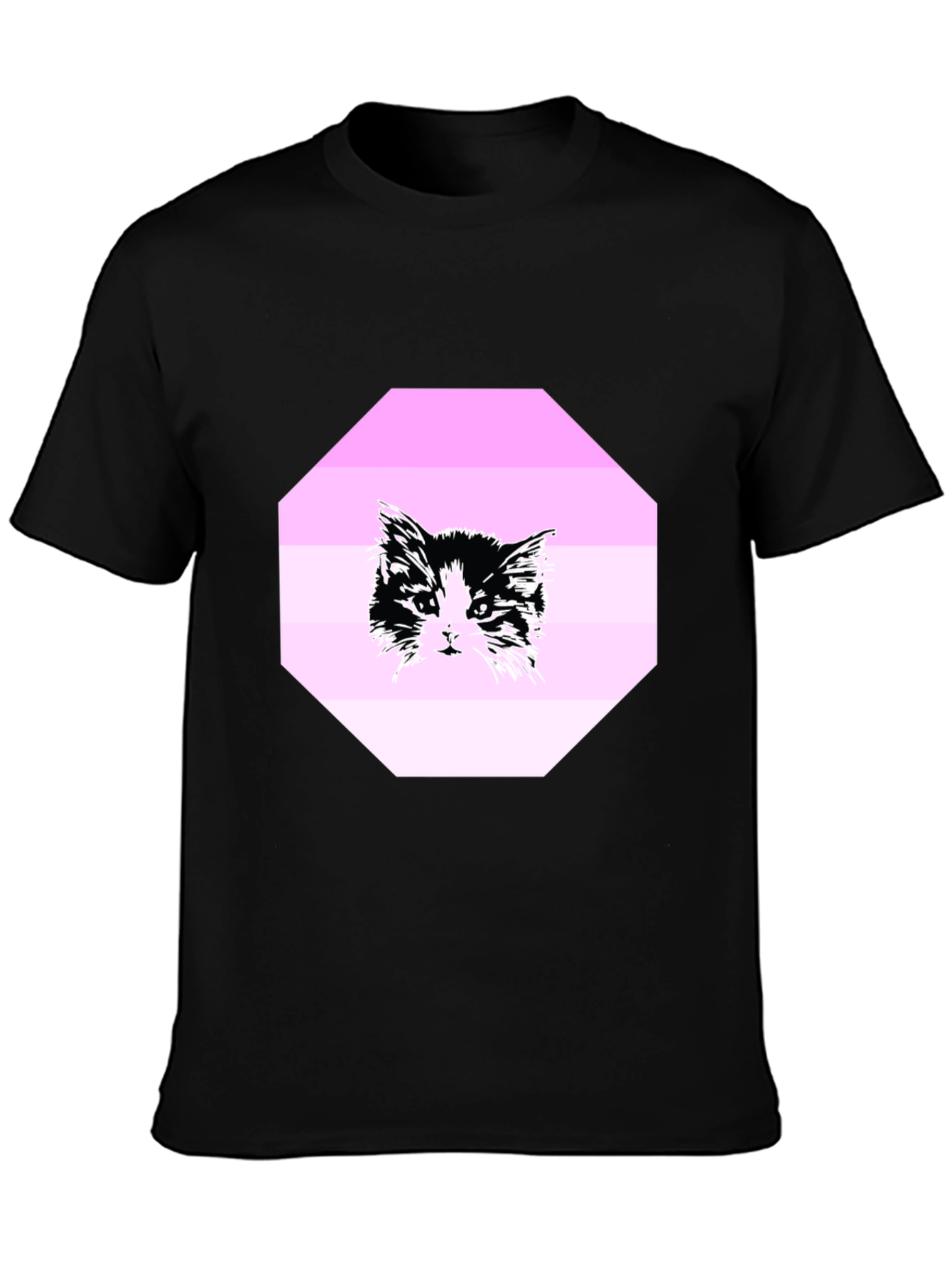 Black Cat Graphic T-Shirt - Unisex Crew Neck Tee