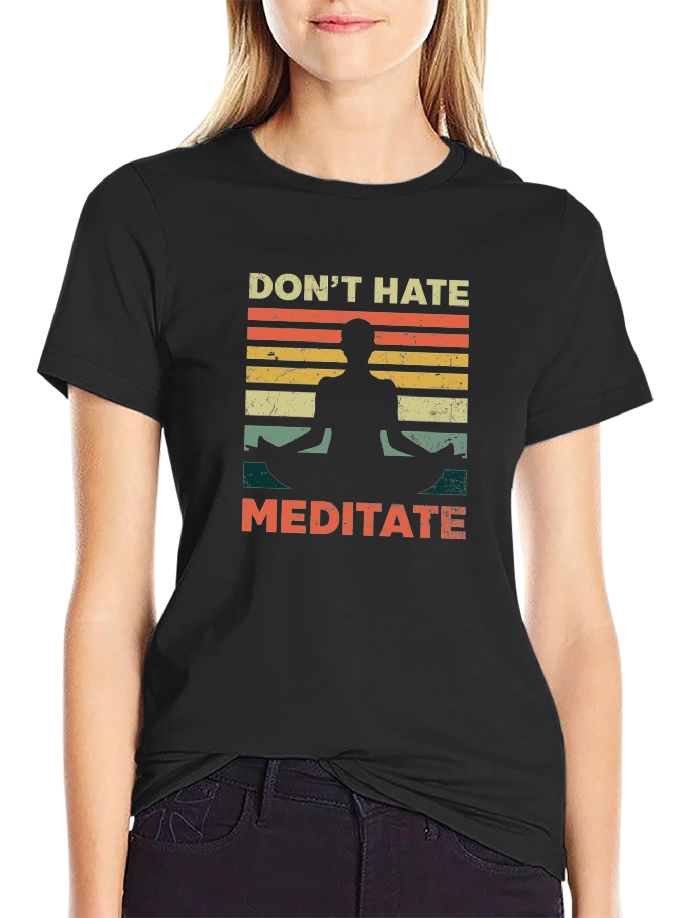 Dont Hate Meditate Graphic Tee