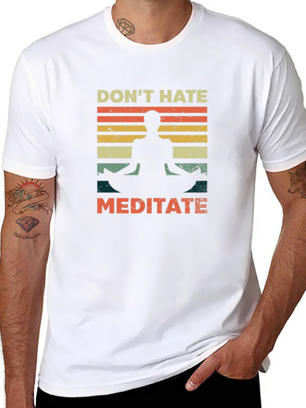 Dont Hate Meditate Graphic Tee