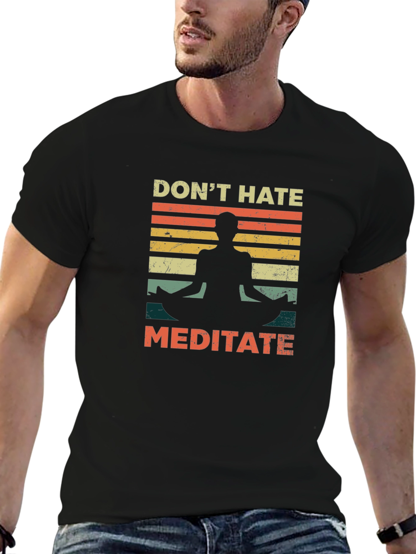Dont Hate Meditate Graphic Tee