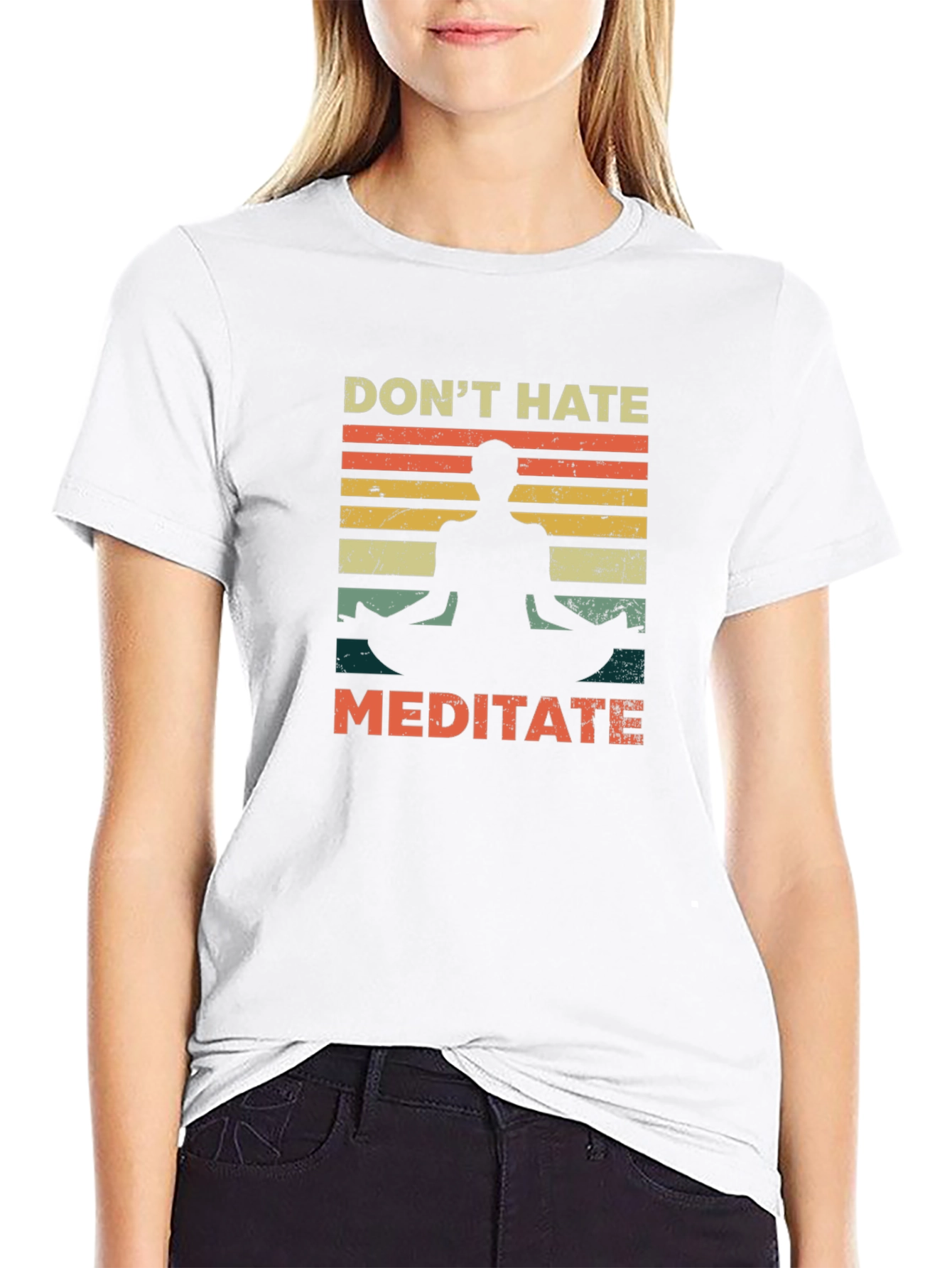 Dont Hate Meditate Graphic Tee