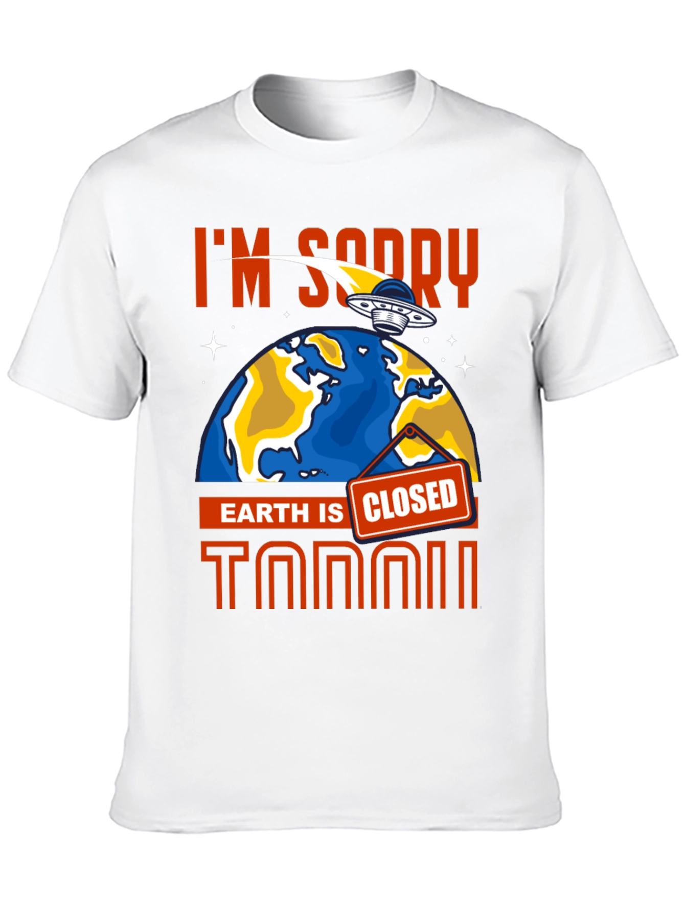 Earth Is Closed T-Shirt Alien Graphic Tee