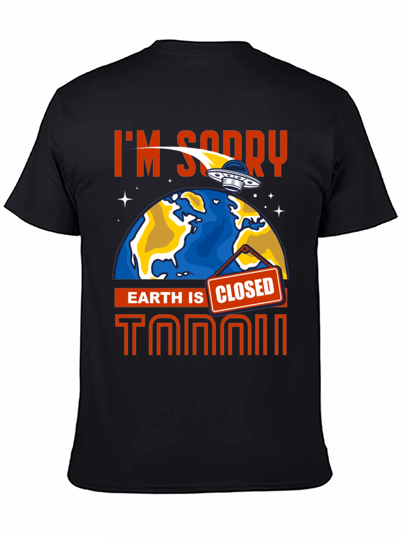 Earth Is Closed T-Shirt Alien Graphic Tee