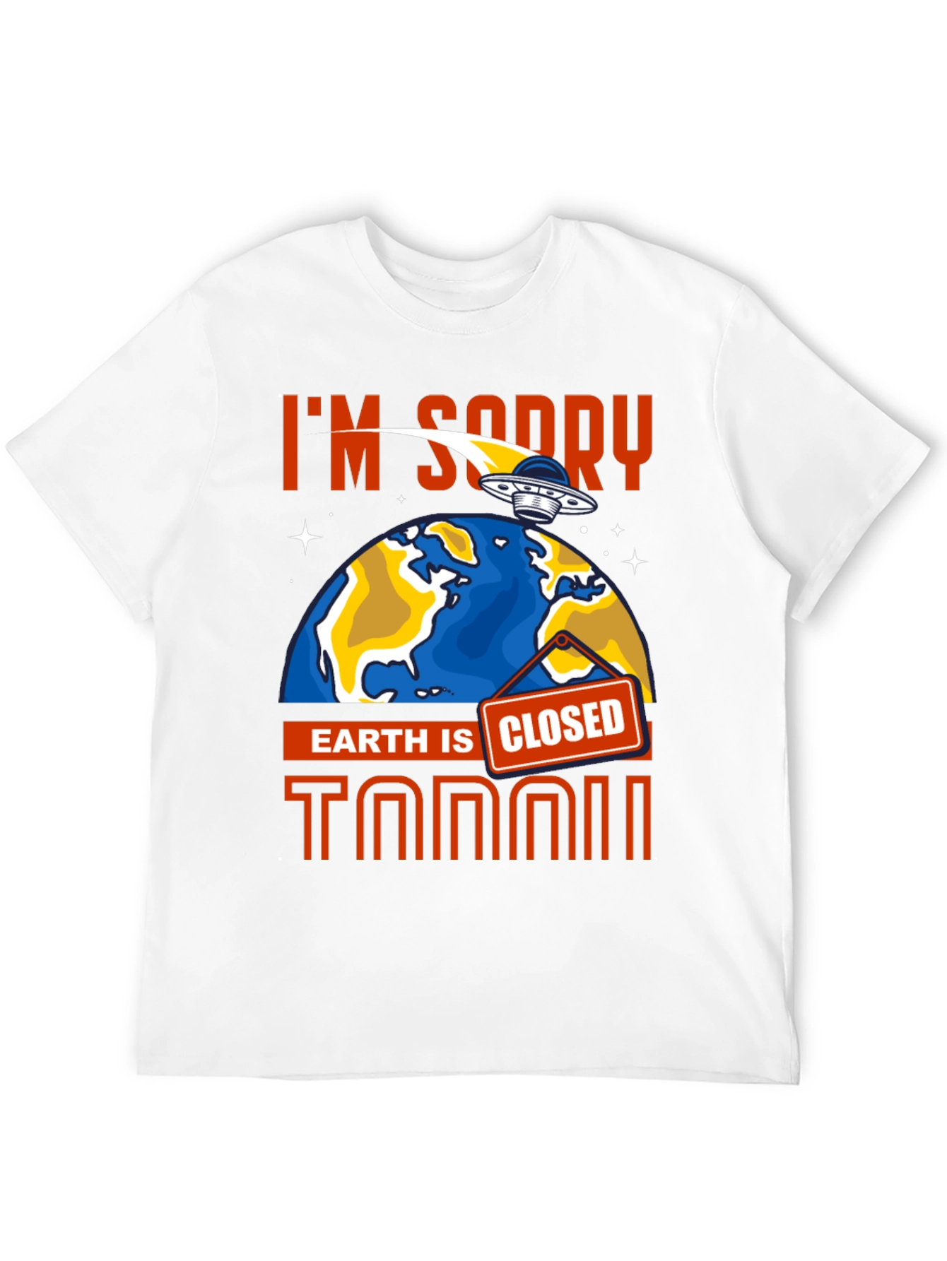 Earth Is Closed T-Shirt Alien Graphic Tee