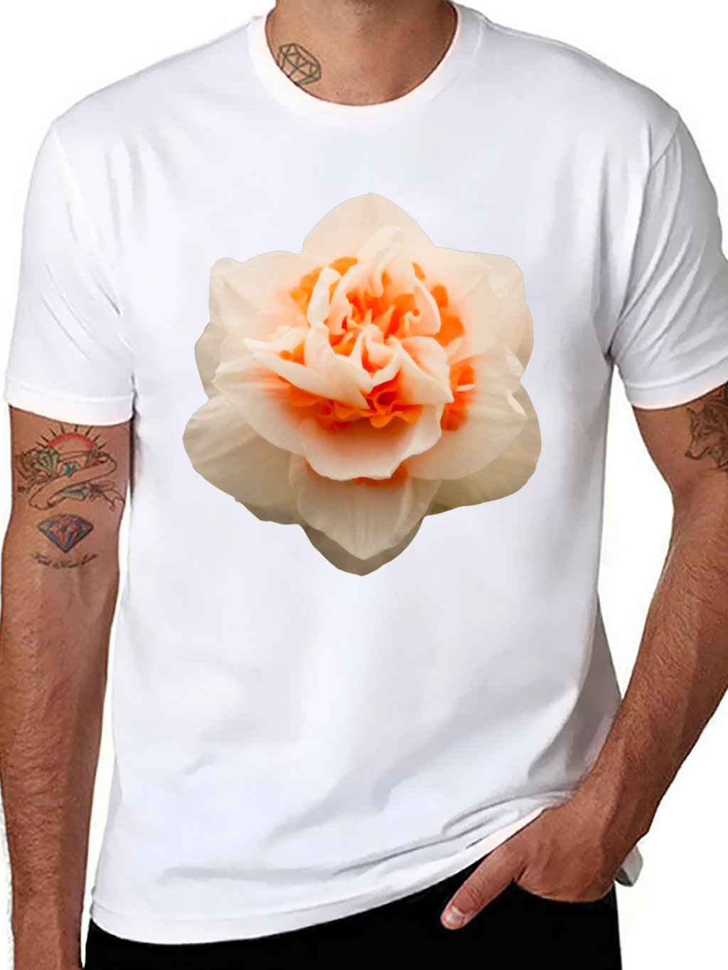 Floral Graphic Tee - Stylish Mens T-Shirt