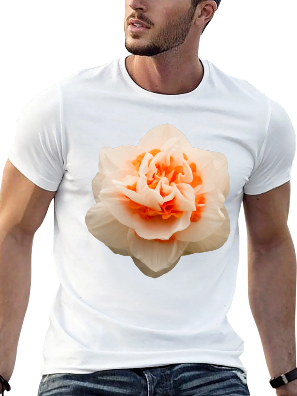 Floral Graphic Tee - Stylish Mens T-Shirt