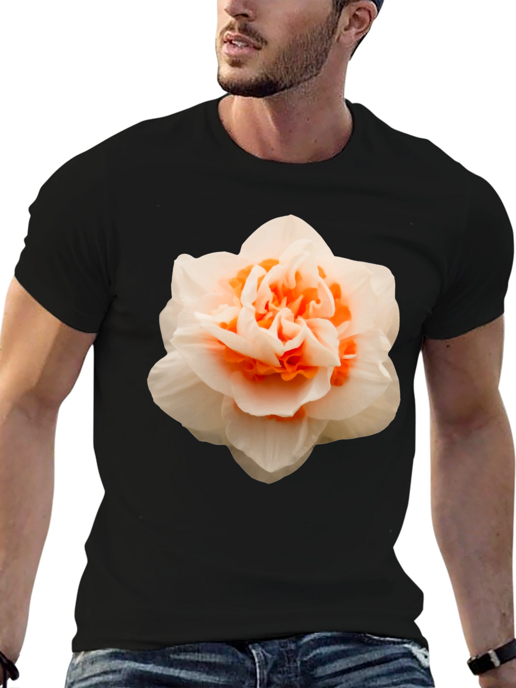 Floral Graphic Tee - Stylish Mens T-Shirt