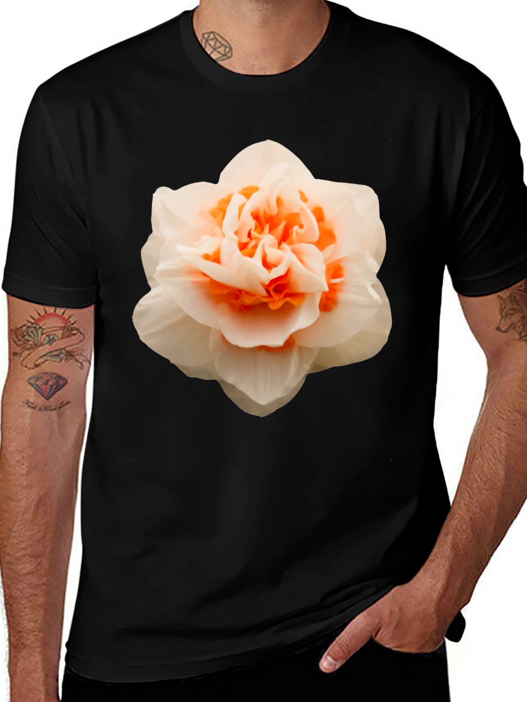 Floral Graphic Tee - Stylish Mens T-Shirt