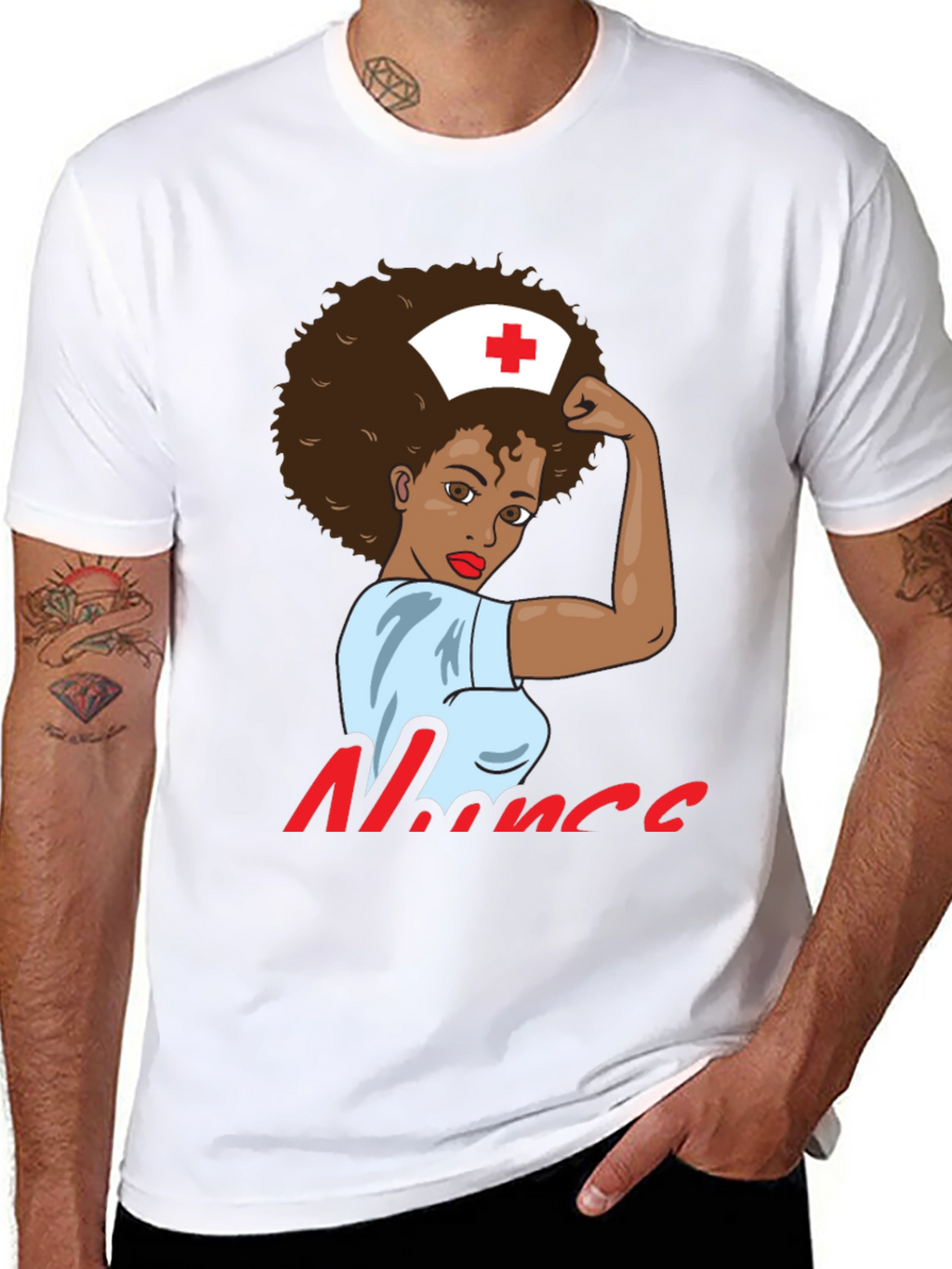 Empowered Nurse T-Shirt - Black
