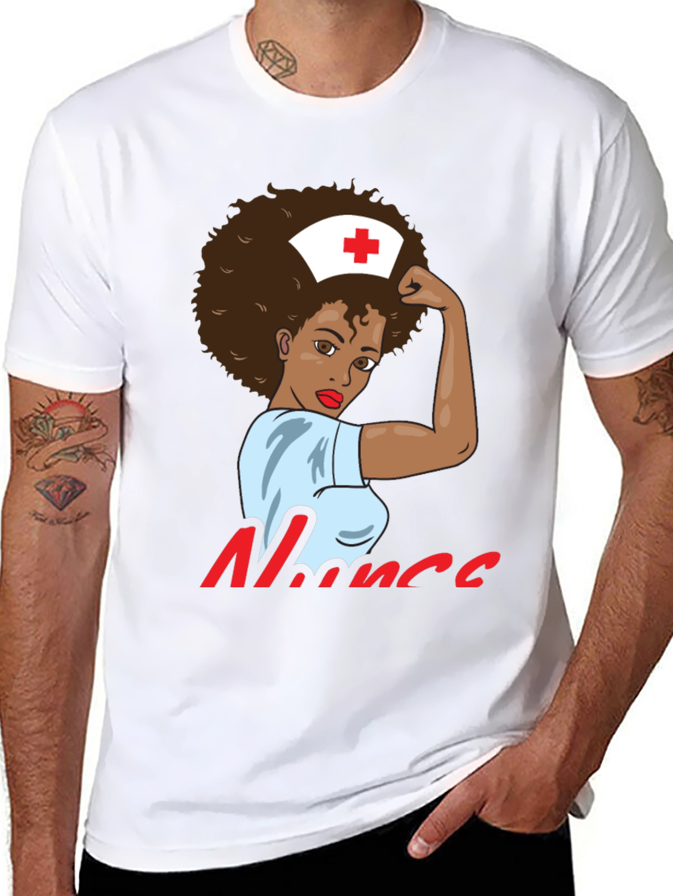 Empowered Nurse T-Shirt - Black