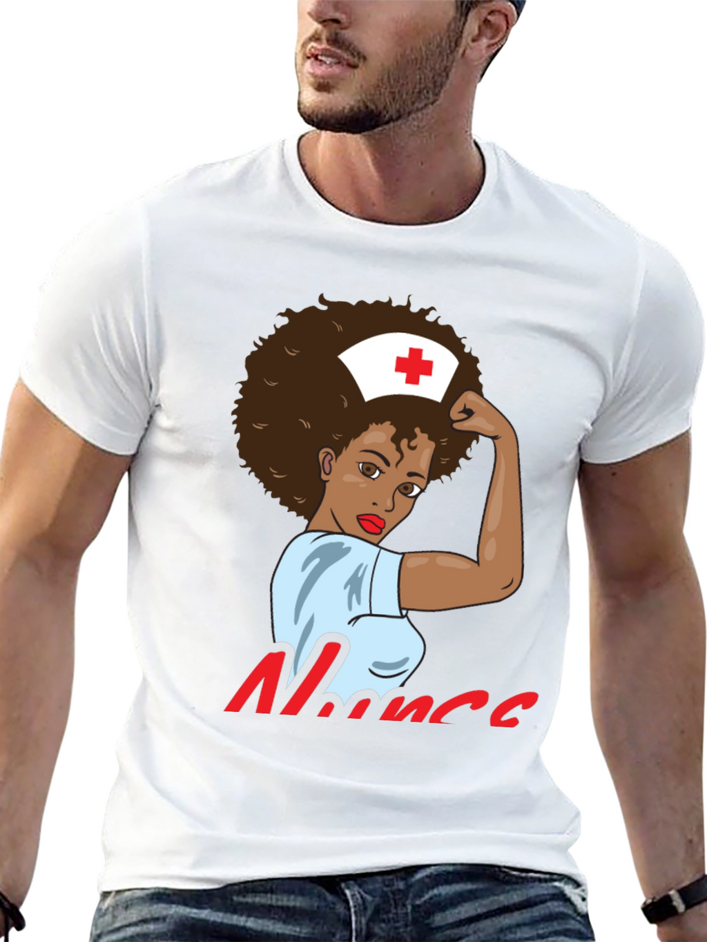Empowered Nurse T-Shirt - Black