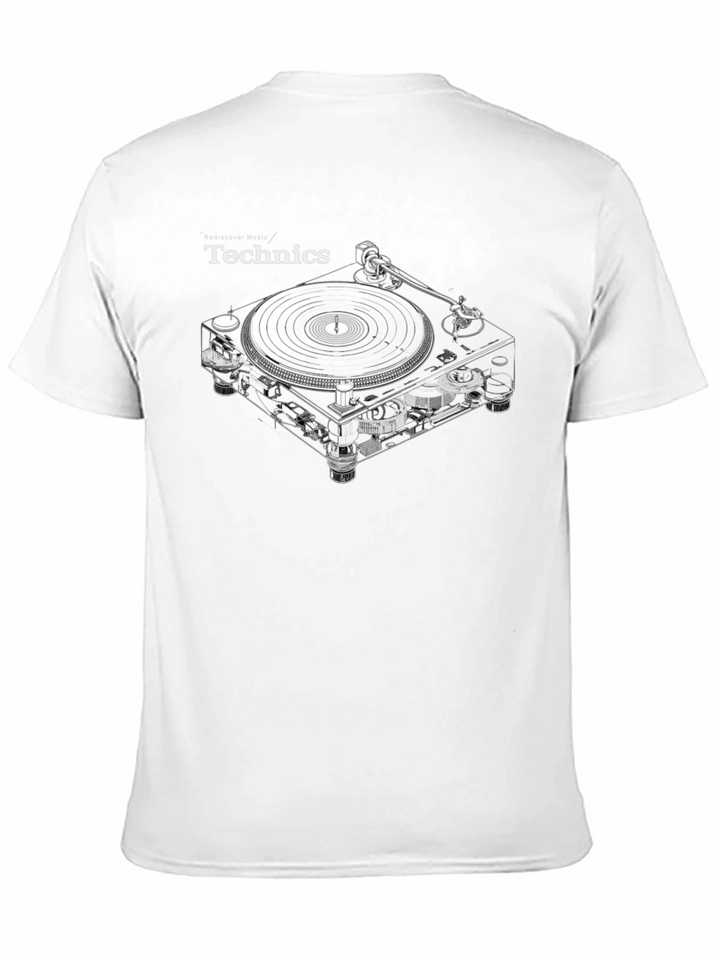 Technics Turntable Graphic Tee - Black