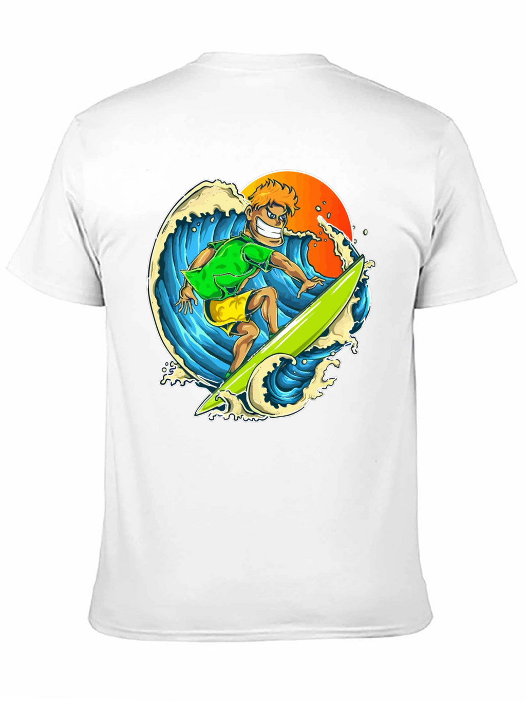 Surfer Graphic T-Shirt - Ride the Wave in Style!