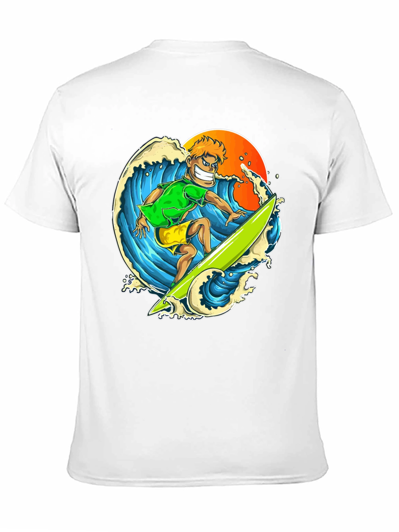 Surfer Graphic T-Shirt - Ride the Wave in Style!