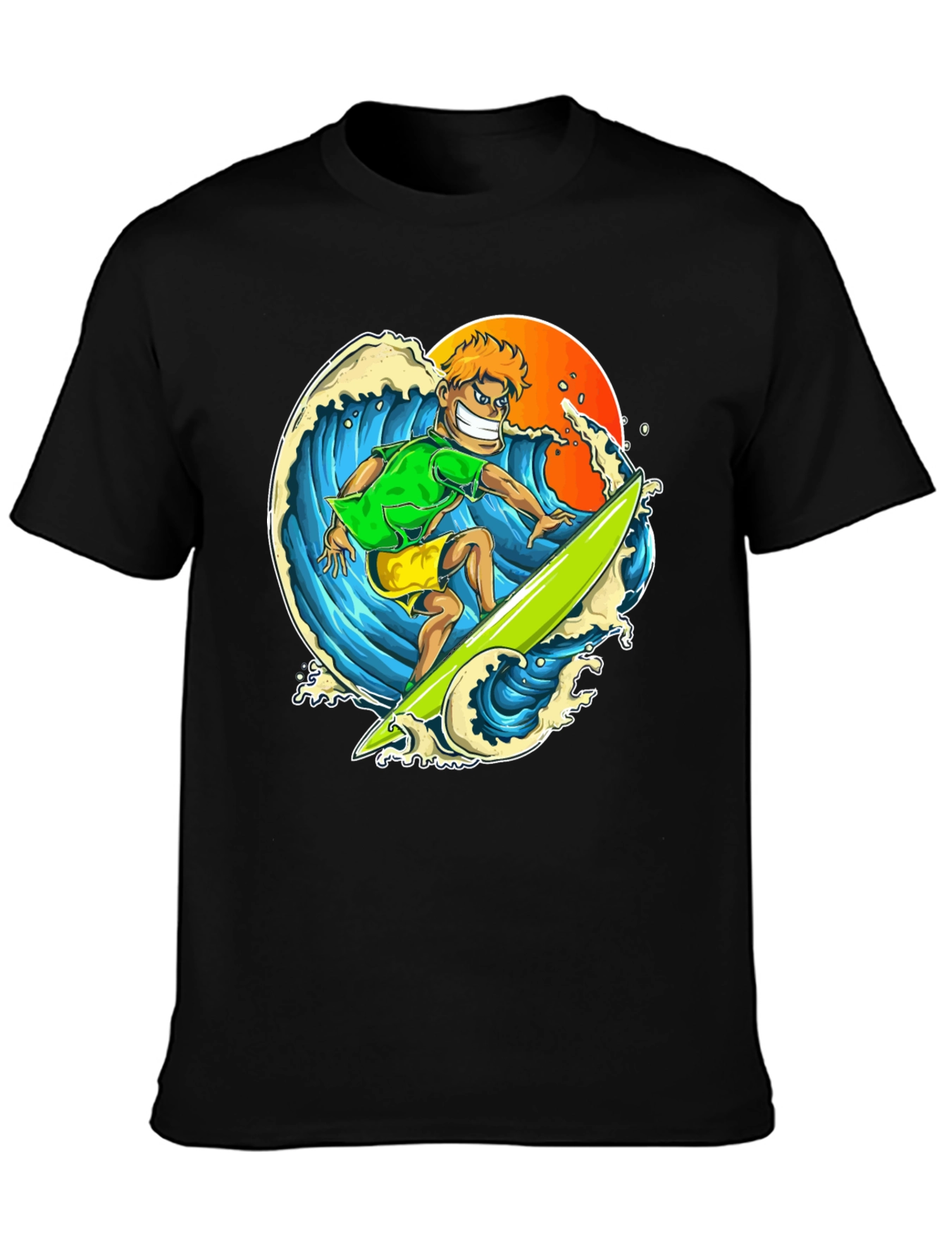 Surfer Graphic T-Shirt - Ride the Wave in Style!