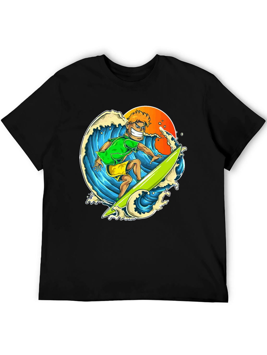 Surfer Graphic T-Shirt - Ride the Wave in Style!