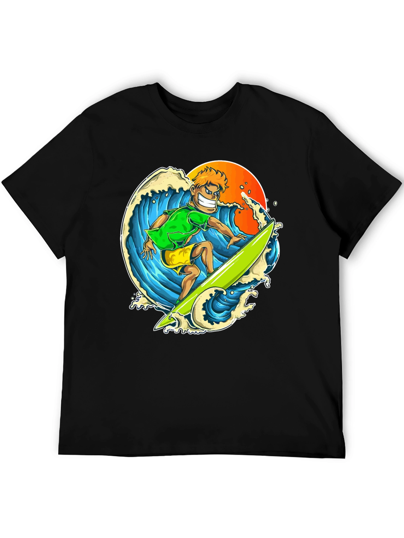 Surfer Graphic T-Shirt - Ride the Wave in Style!