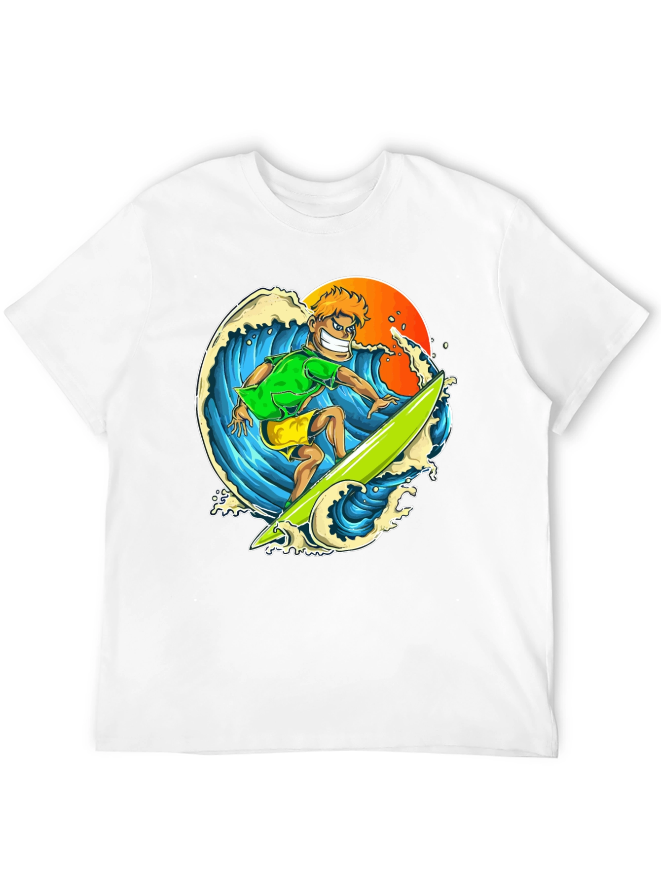 Surfer Graphic T-Shirt - Ride the Wave in Style!