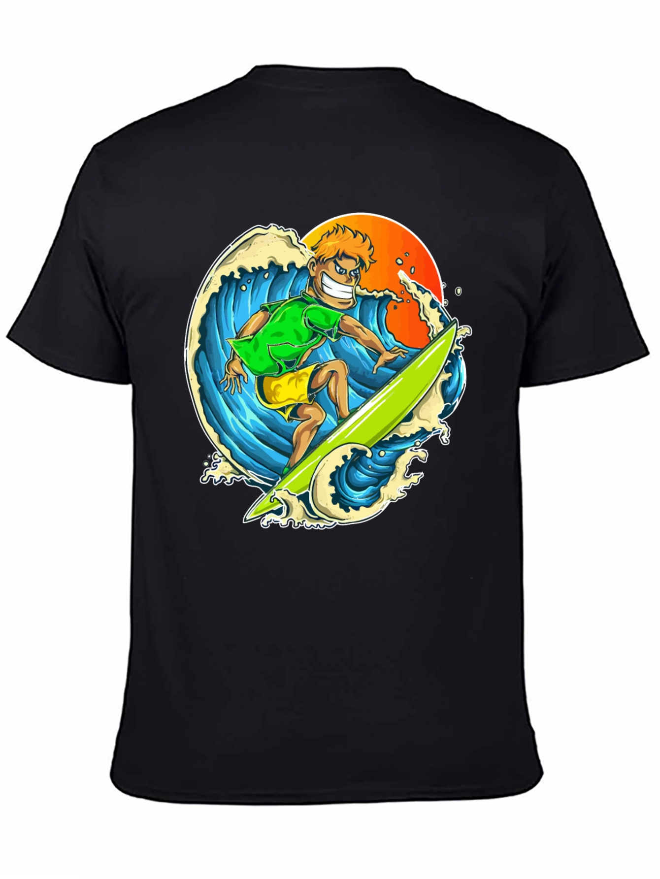Surfer Graphic T-Shirt - Ride the Wave in Style!